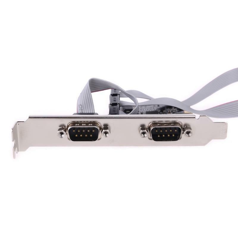 99100 Chipset PCIe 4 Port Serial Add on Card Multi RS232 DB9 COM Expansion Riser