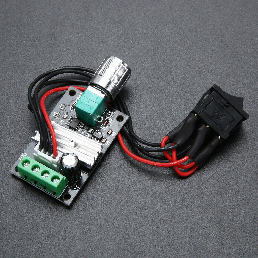 6V 12V 24V 3A PWM DC Motor Speed Controller Forward Reverse /w Switch