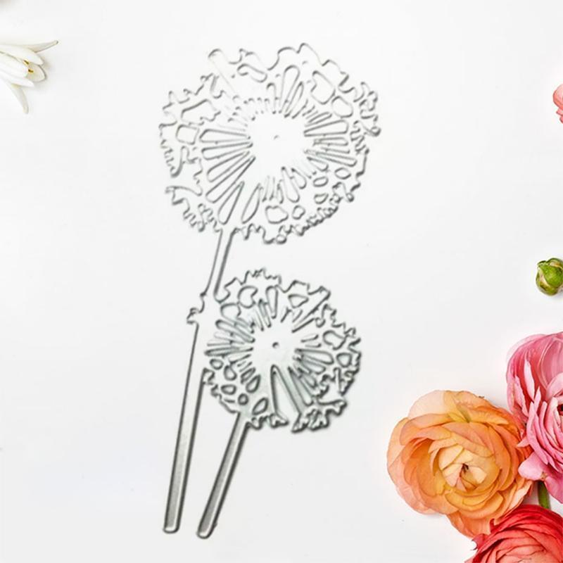 Dandelion Embossing Cutting Dies for Birthday Card Making DIY Scrapbooking Album