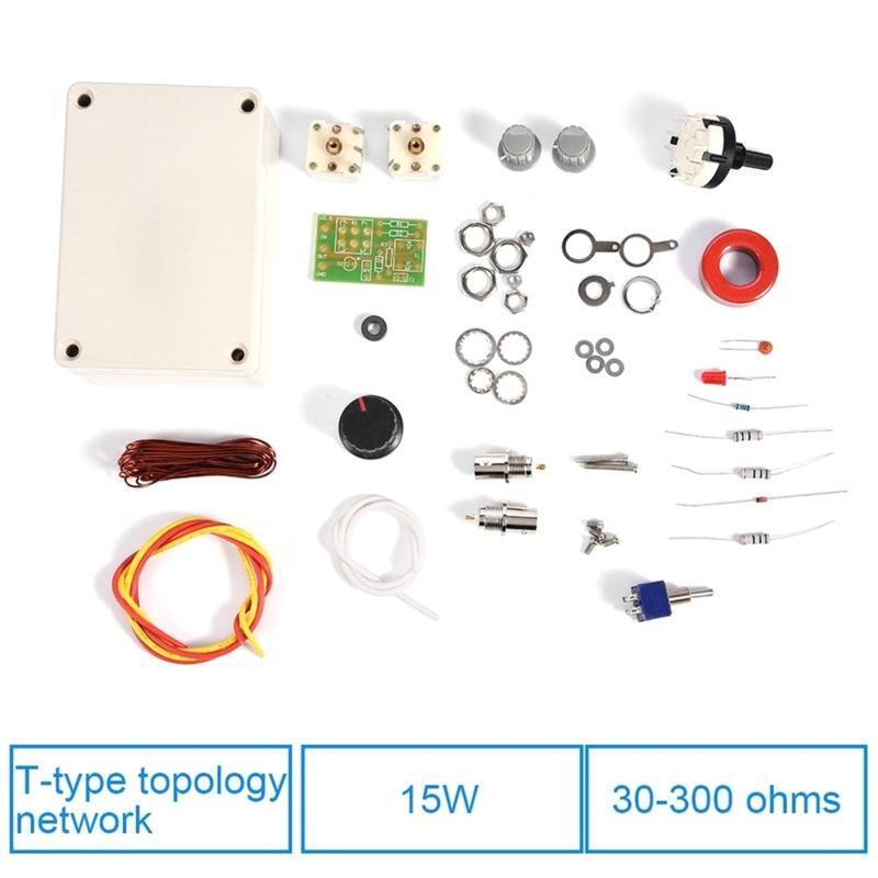 1-30Mhz LED DIY Manual Antenna Tuner Kits For HAM Radio CW QRP Q9 BNC Interface
