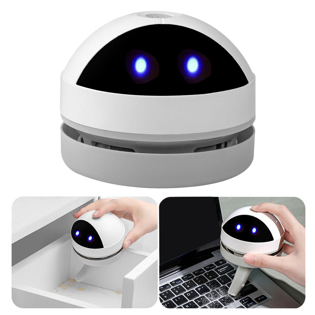 Mini Clam Vacuum Cleaner,  Desktop Sweeper, Handheld , Computer