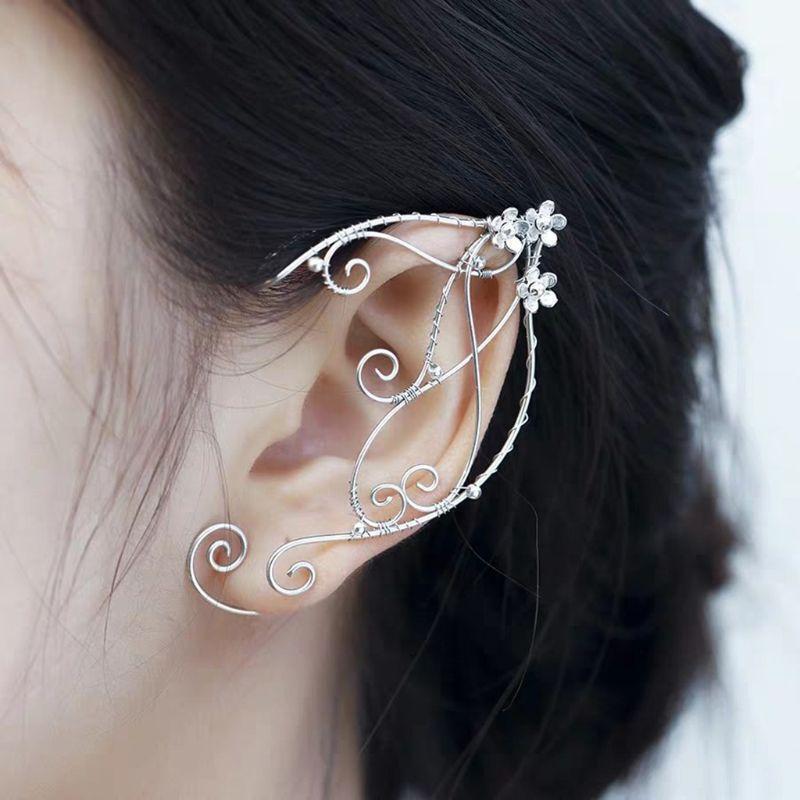 Tassel Fairy Wrap Earrings Elf Ear Cuffs Clip-on Earring Jewelry Decoration Gift