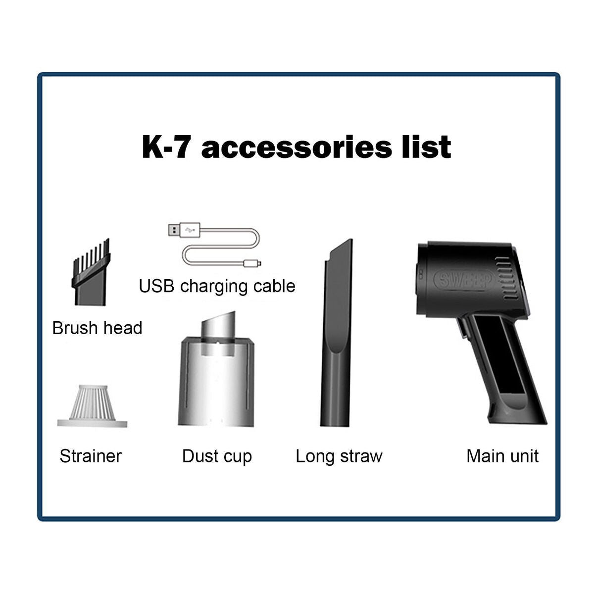 Handheld Car Vacuum Cleaner Portable Cordless Vacuum for Car (Wireless)