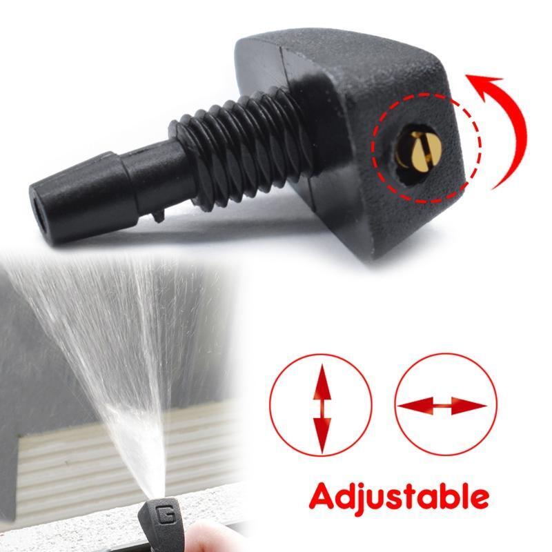 2Pcs Upgraded Windshield Wiper Nozzle Spray Valve Car Windscreen Washer Nozzle