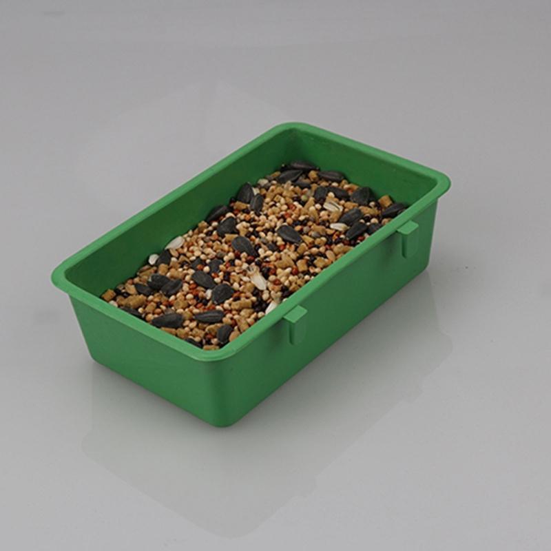 Bird Feeder Cups Plastic Hanging Food Bowls with Hooks Bird Bath for Budgerigar
