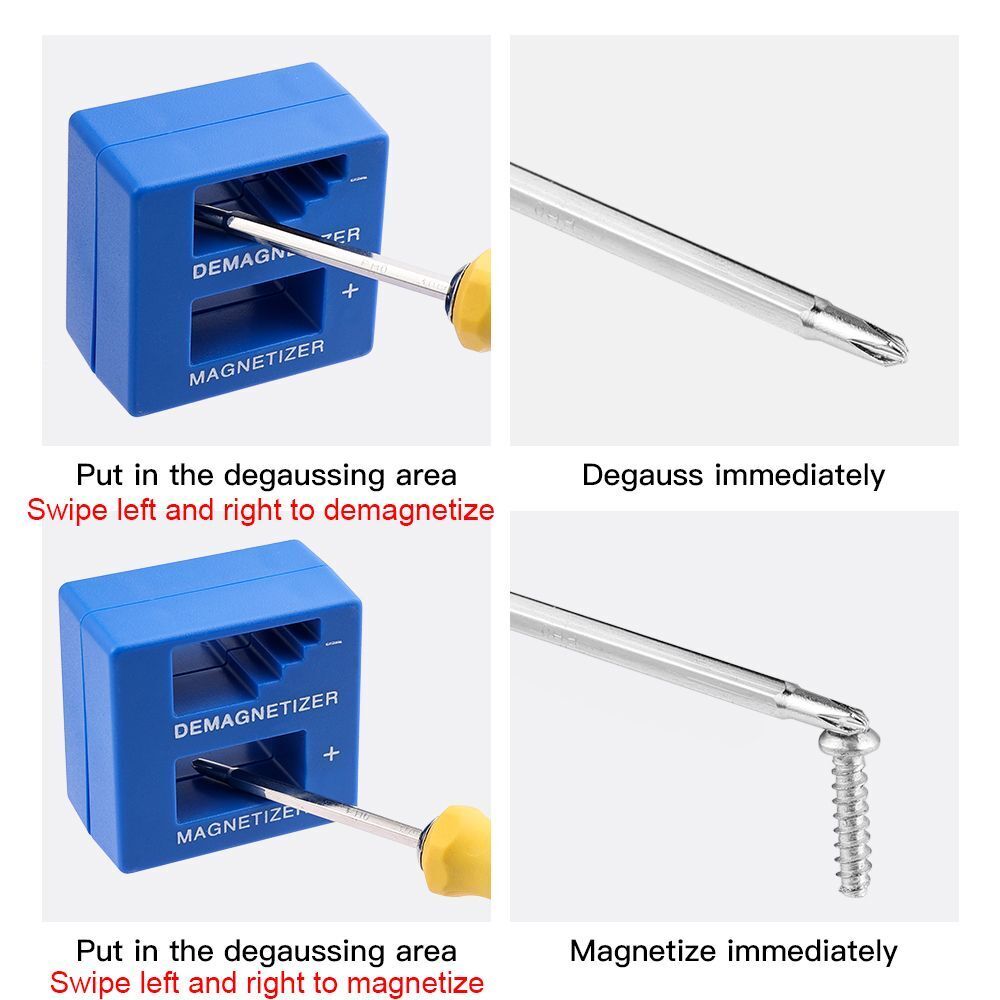 Blue Durable Screwdriver Magnetizer Demagnetizer Tool Screwdriver Tool Magnetic