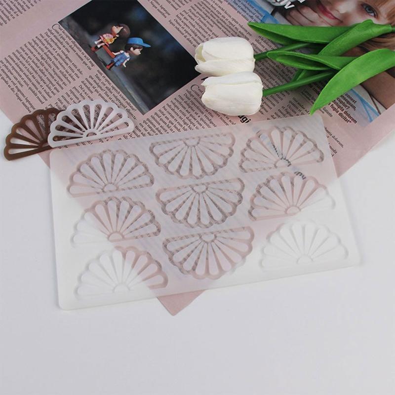 9 Cells Candy Molds Baking Gadgets Hollow Shell Shaped Gift for DIY Baking Lover