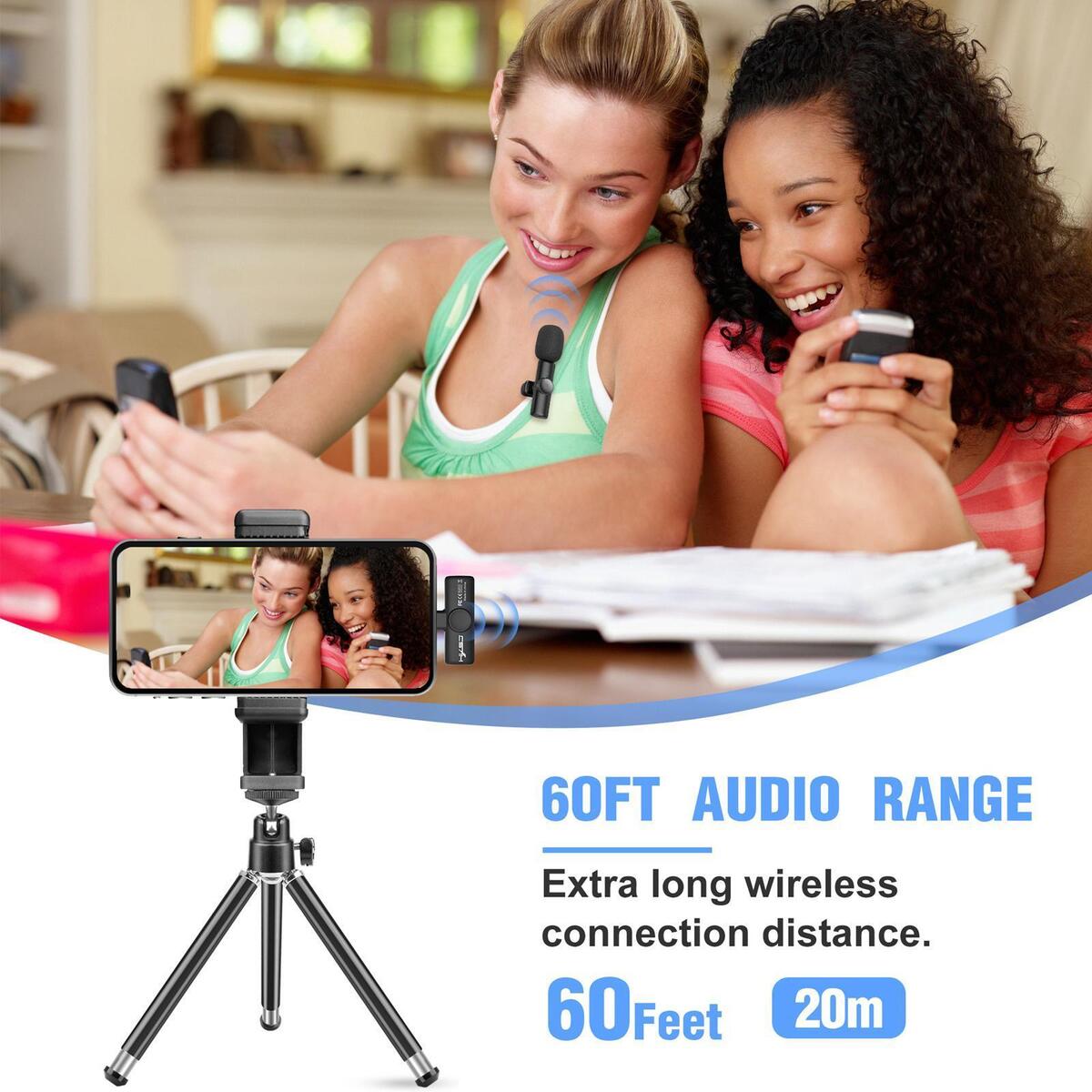 Wireless Lavalier Microphone  ? 2.4G Usb-C for Interview-Auto Sync Meeting