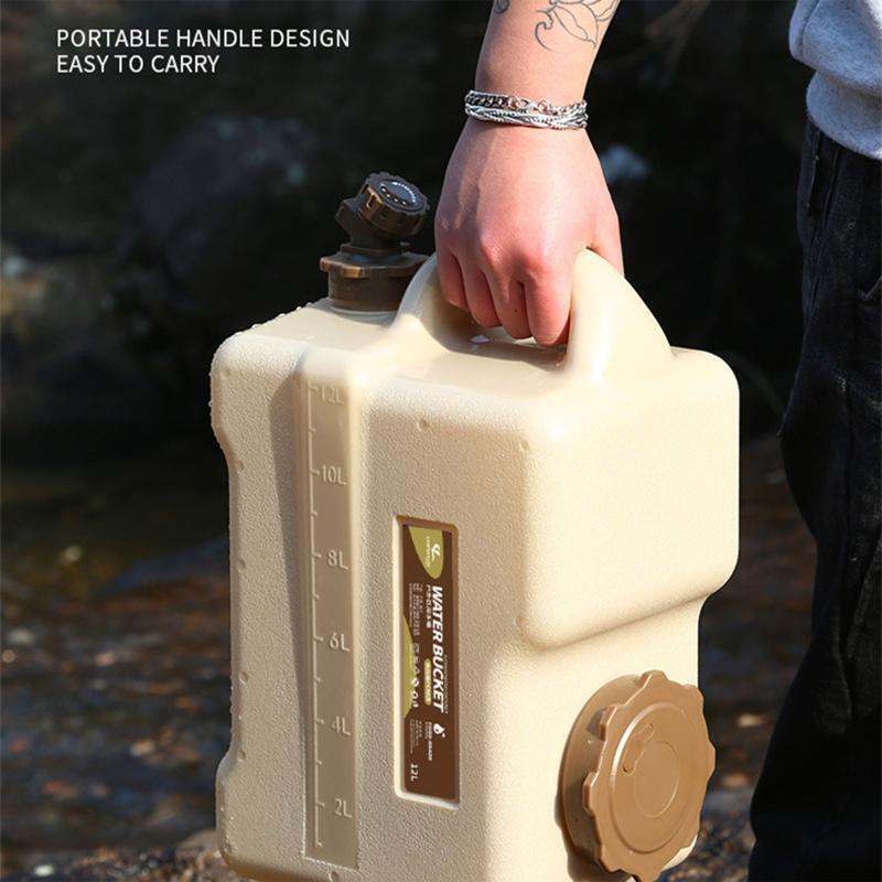 12L Water Storage Tank Outdoor Water Bucket Car Driving Water Tank Container