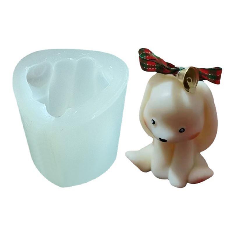 Rabbit Shaped Candle Moulds Silicone Mousse Cake Mold DIY Pastry Decorating Tool