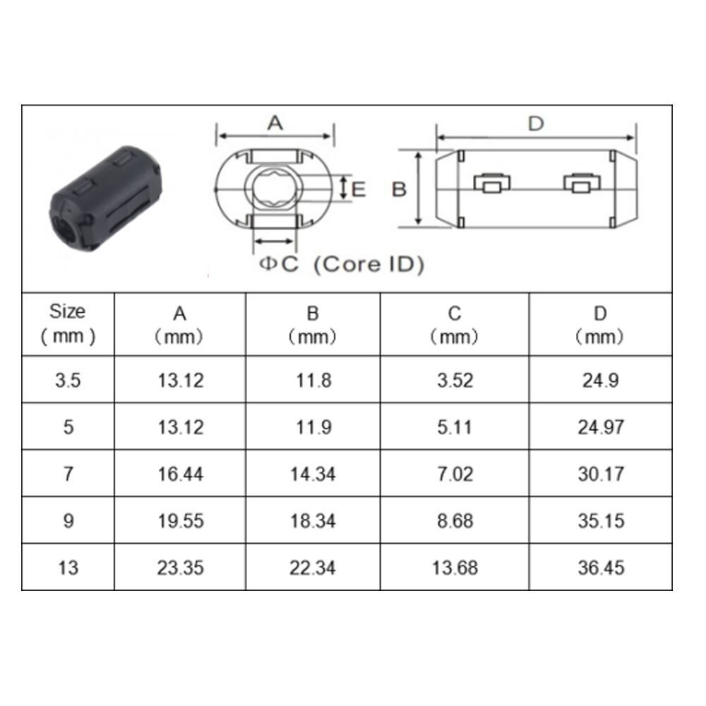 Sound Quality Car Amplifier Noise Filters Noise Filter Clip Snap Cable Clip