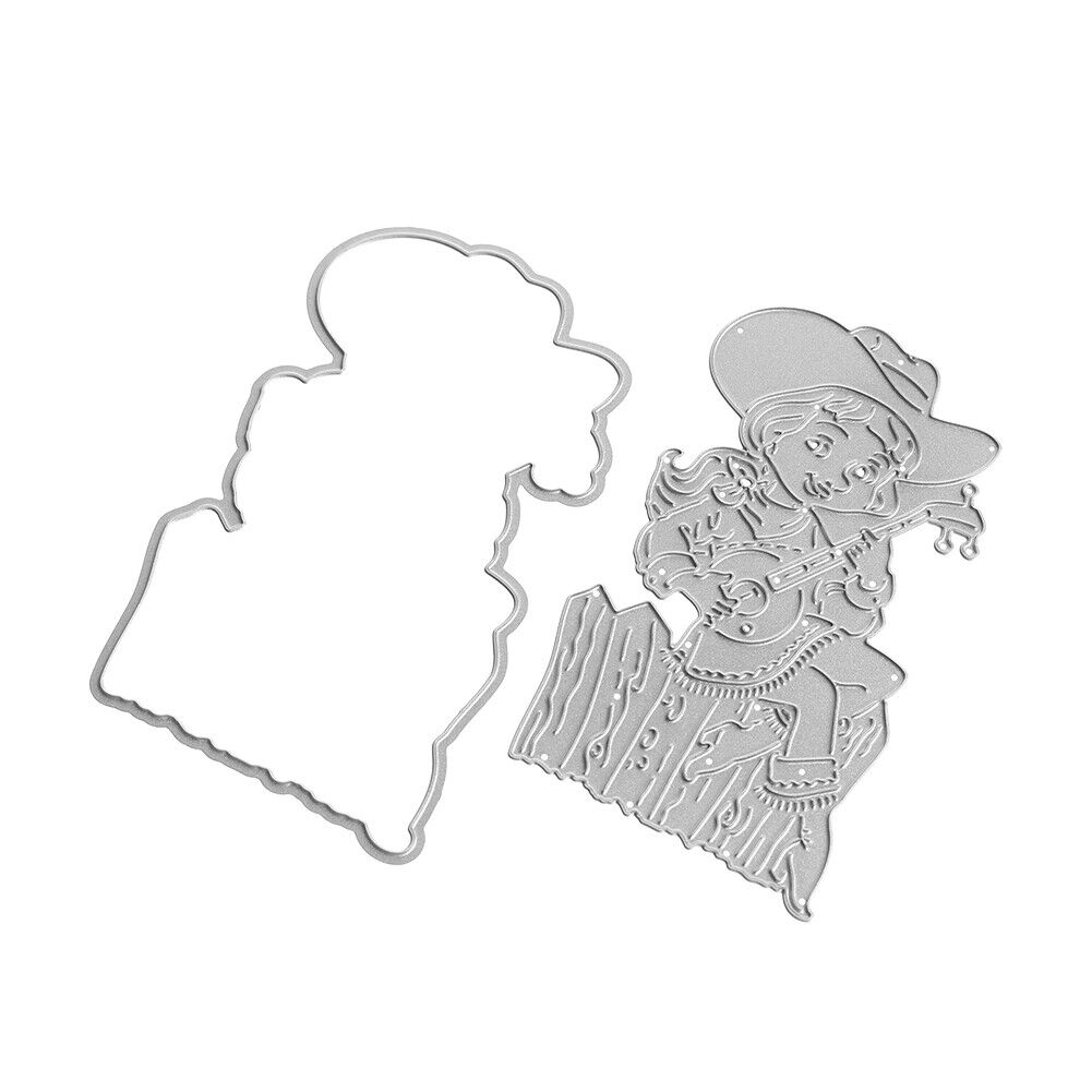 Cutting Die Stencil Scrapbooking Girl Stamp Set Paper Card Embossing Craft-