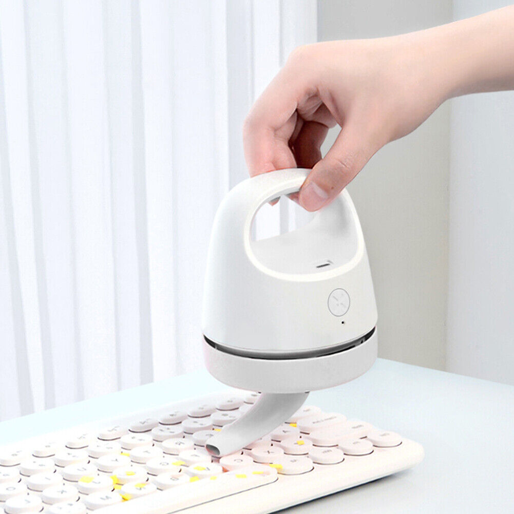 Desktop Vacuum Cleaner Hair Dust Collector for Computer Keyboard (Grey)