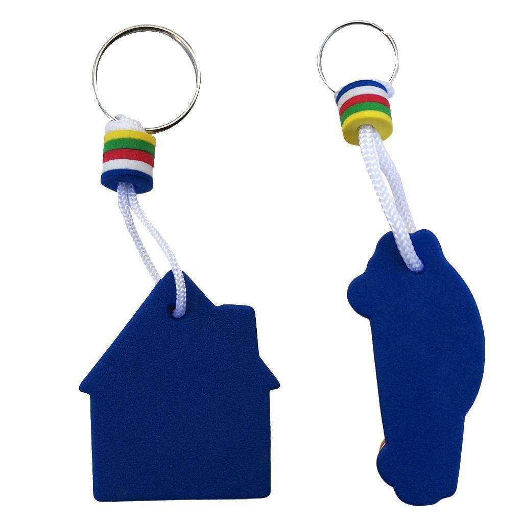 Car & House Shape Safety Floating Keyring for Boating Yachting Sailing Swim