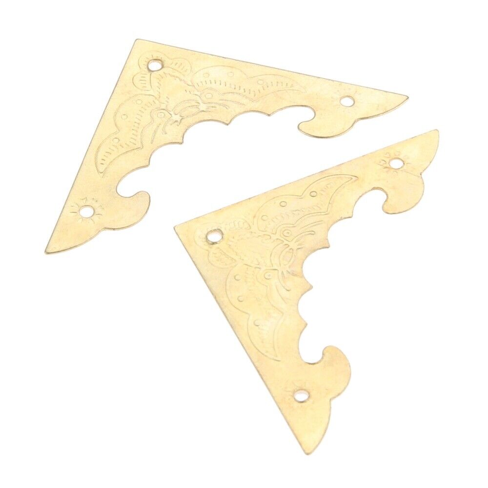 12Pcs Metal Guard Corner Decorative Protectors for Box Jewelry Gift Case Desk