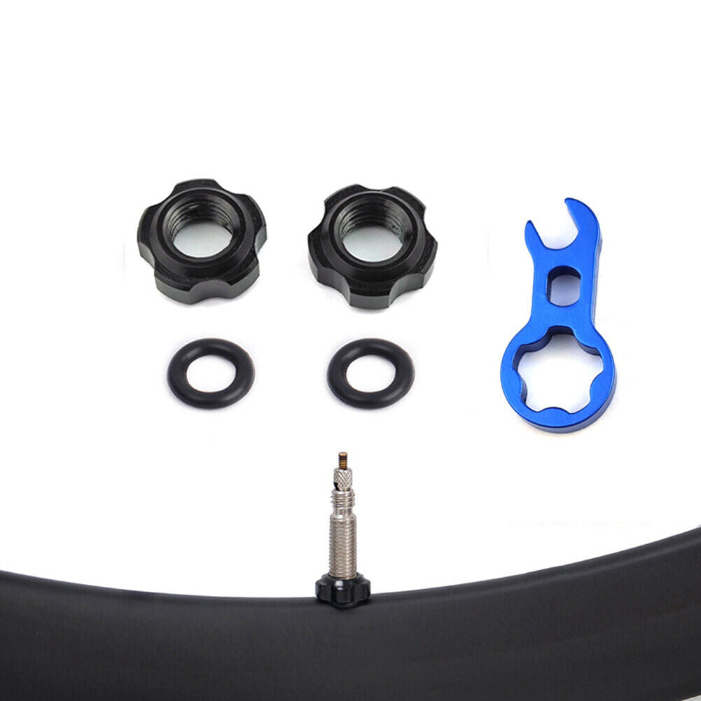Road Bike Valve Nut Aluminum Alloy Cycling Protection Accessories (Red)