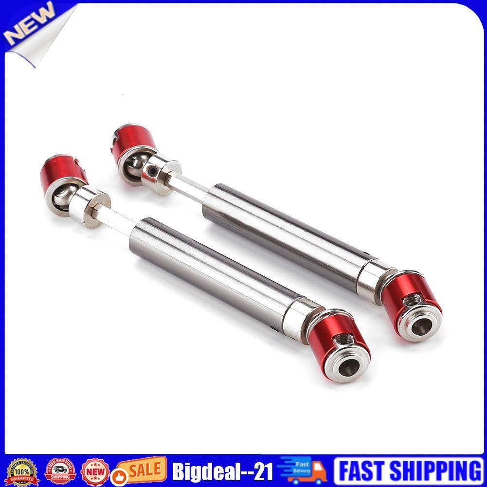 2pcs Metal Drive Shaft Drive Axle for 1/10 RC Rock Crawler Car Axial SCX10