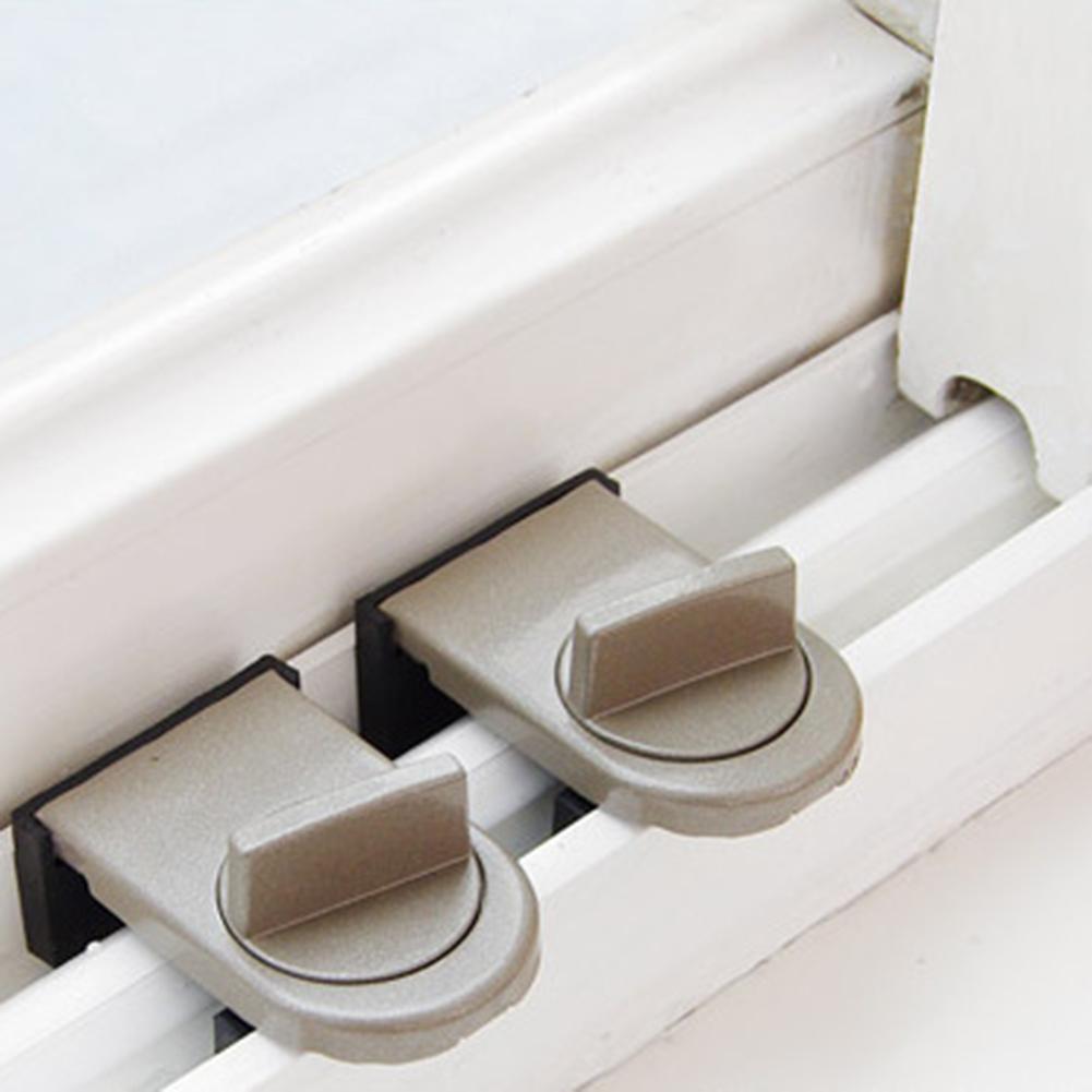 Sliding Sash Stopper Cabinet Locks Straps Anti-Theft Child Security Doors
