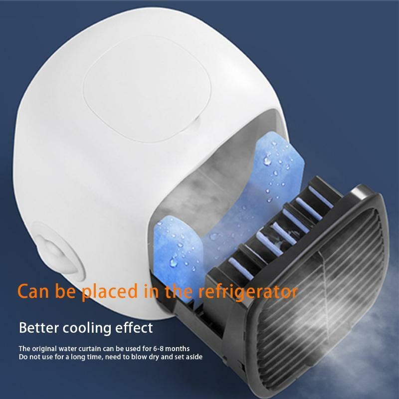2-in-1 Fan Cooler Mini Portable Air Cooling Water Desk Humidifier Conditioner