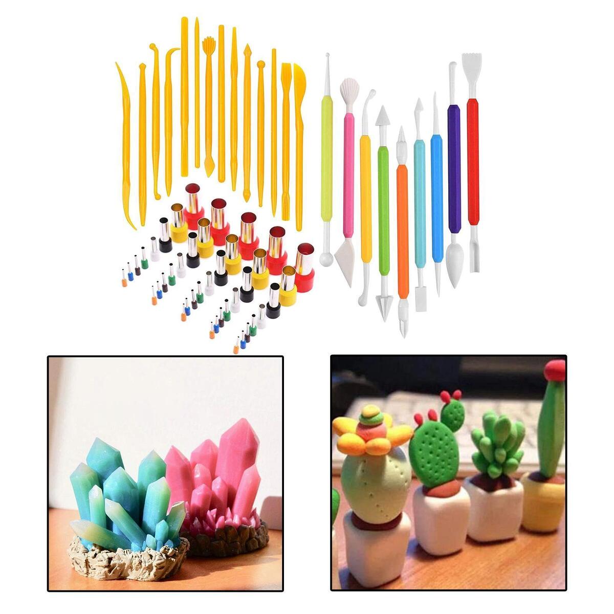 63x DIY Polymer Clay   Cut Cutting   Circle Shape Cutting