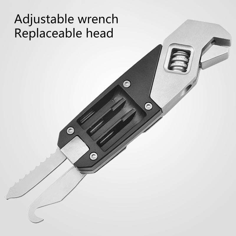 Adjustable Multitool Wrench with Screwdriver Suitable for  Outdoor Home