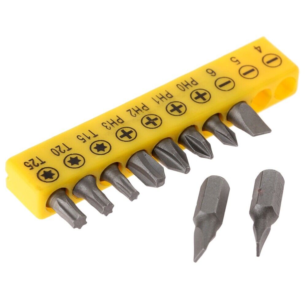 10pcs Power Bits Set Screwdrivers Drills Impact Drivers Hex Shank Magnetic C8B