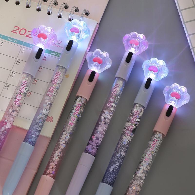 Cute Quicksand Black Gel Pen Novelty Gel Pen Refillable Pen Novelty Stationary