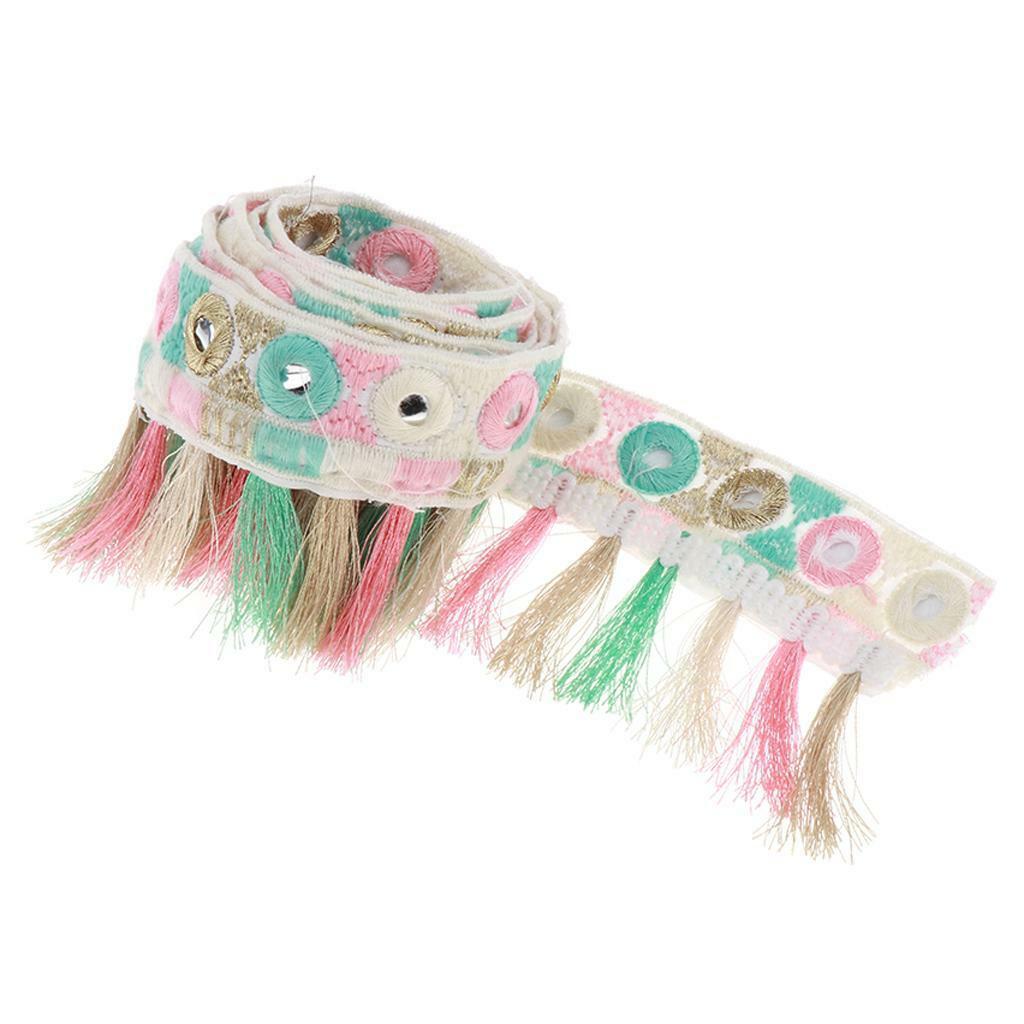 Colorful 1 Yard Jacquard Ribbon  with Tassel  Supplies