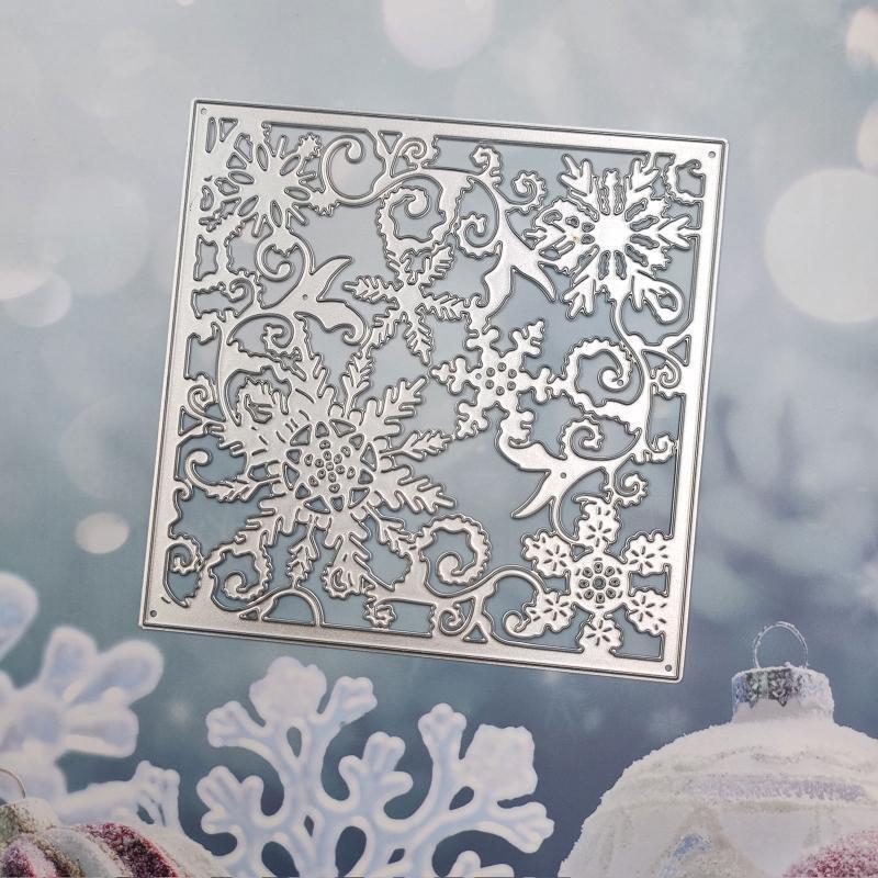 DIY Scrapbooking Stencil Snowflake Embossing Cutting Die Card Making Supplies
