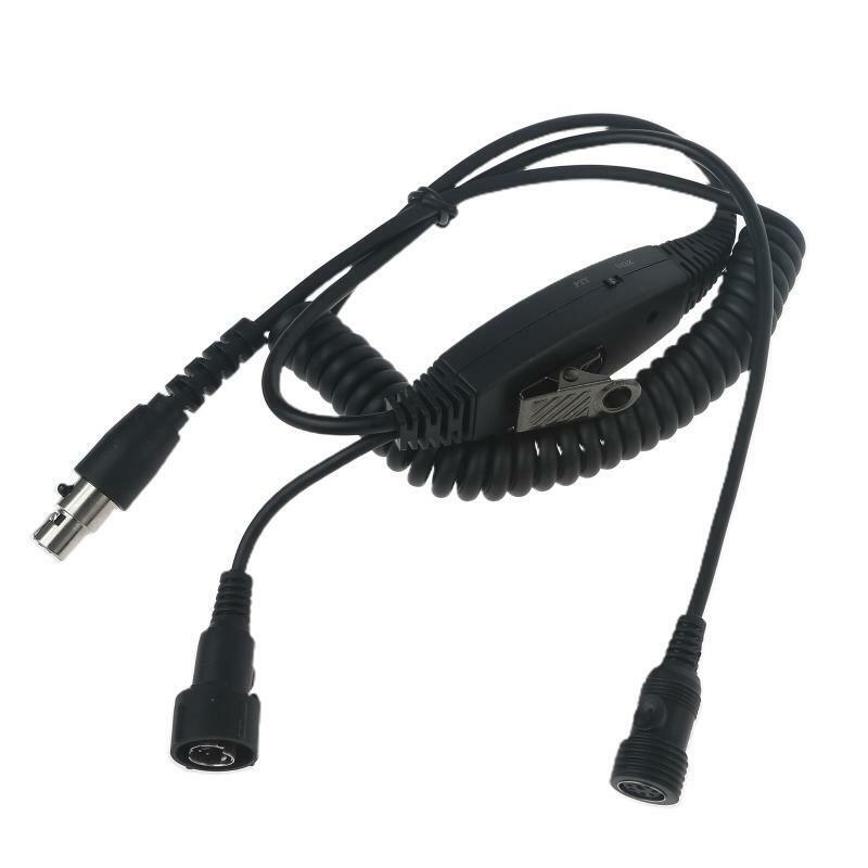 Headphone Extension Cord 5 Pin Aviation Headset Audio Cable for Walkie-talkies