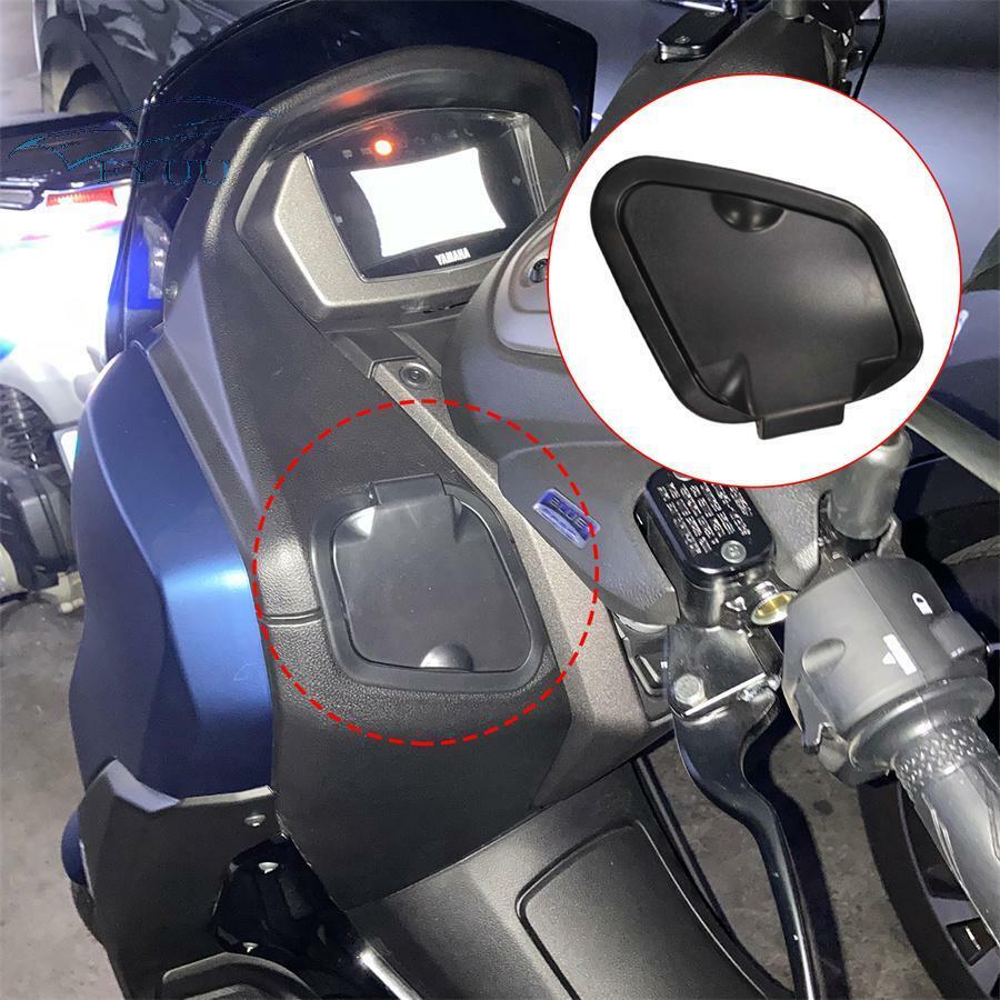 Motorcycle Side Pocket Charger Cover Waterproof For Yamaha Nmax V2 2020 2021 New