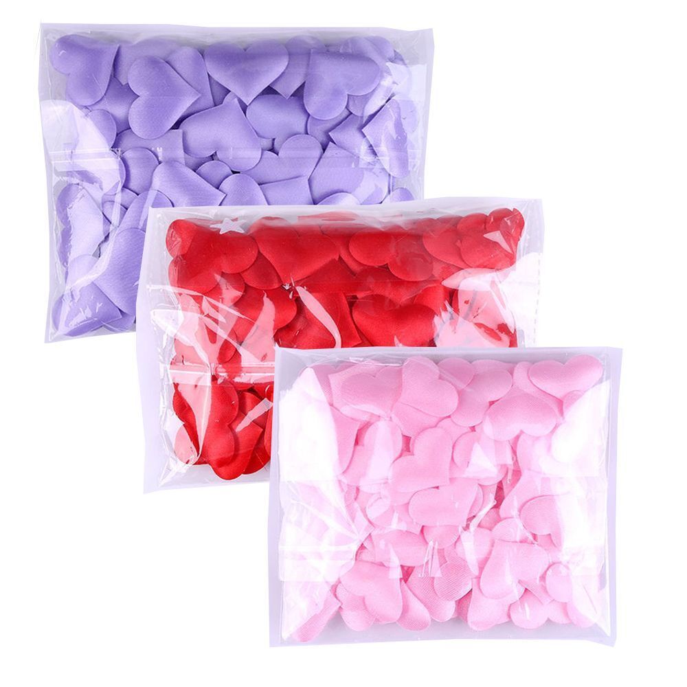 Decoration DIY Love Heart Throwing Rose Petals Wedding Party Padded Fabric