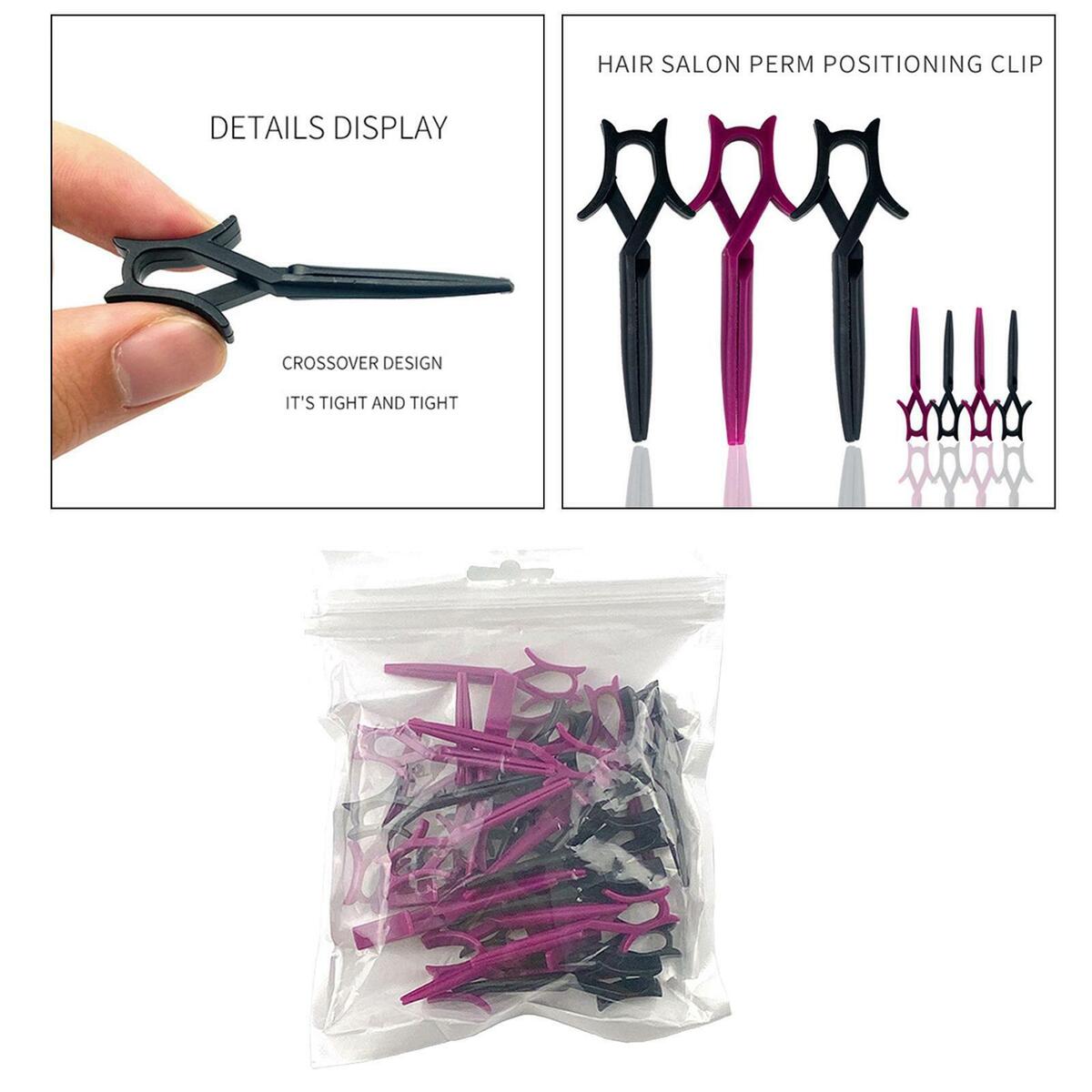 40 Pieces  Positioning Perm  Cutting  Clip Barrettes Headwear
