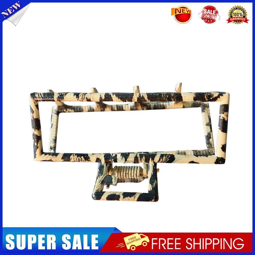 Korean Leopard Hair Claw Clamps Metal Women Hairpin Crab Headwear (Style 3)