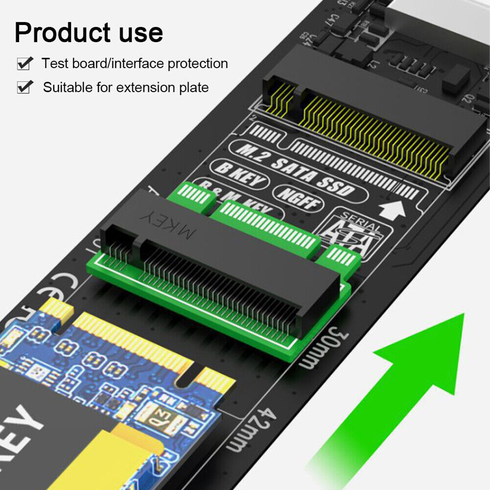 SSD Adapter Card Test Board M.2 PCIE NVME SATA NGFF Extender Riser (M KEY)