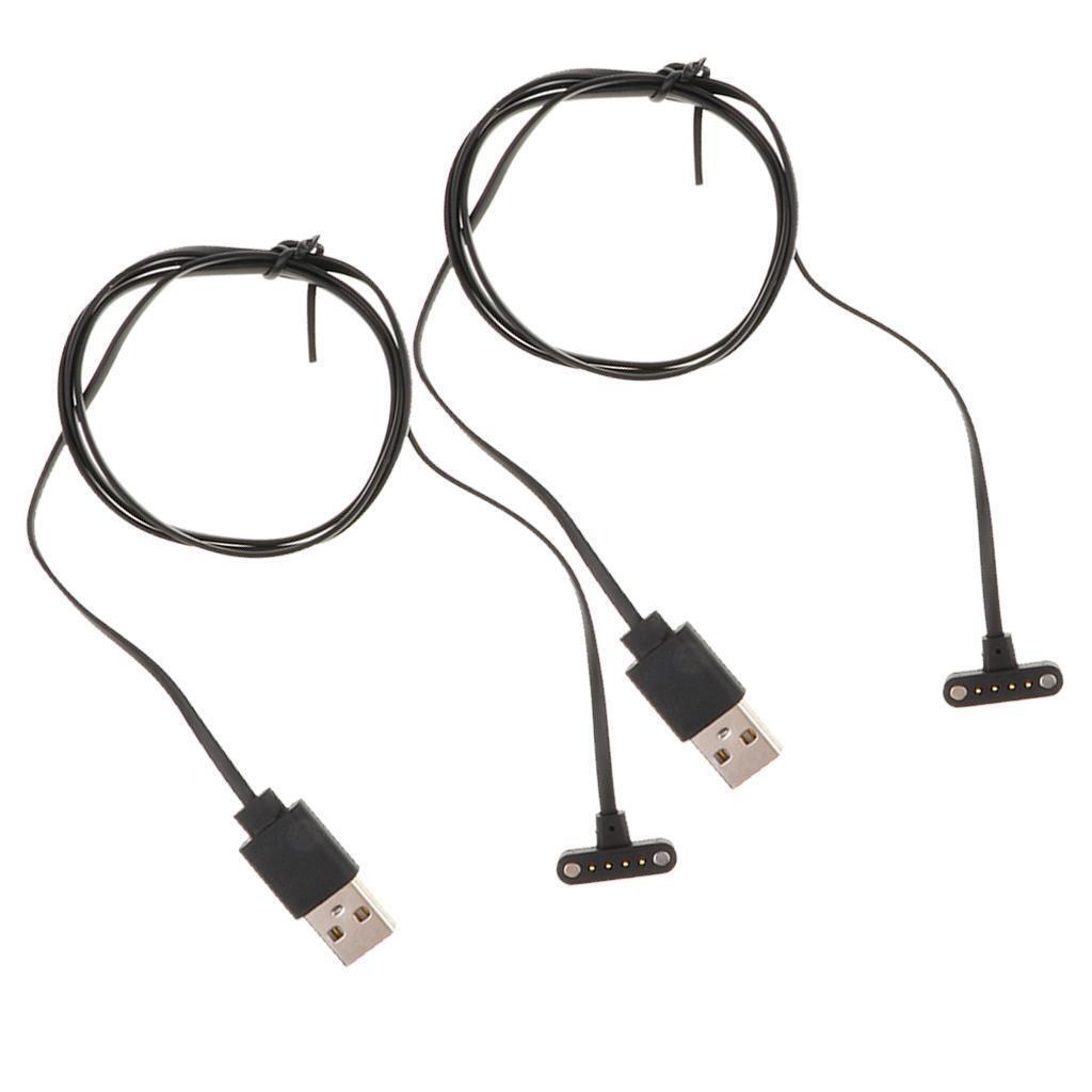 2Pcs Magnetic Charging  Watch Charger Dock Station for watch Set