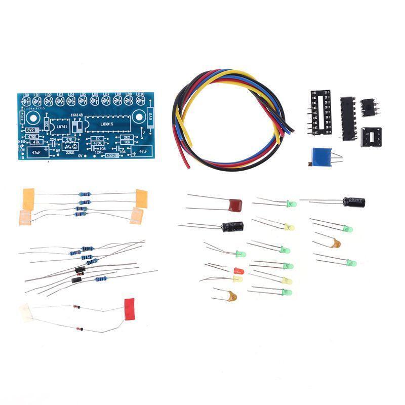 LM3915 10 LED Audio Level Indicator DIY VU Meter Preamp Power Amplifier Indicate