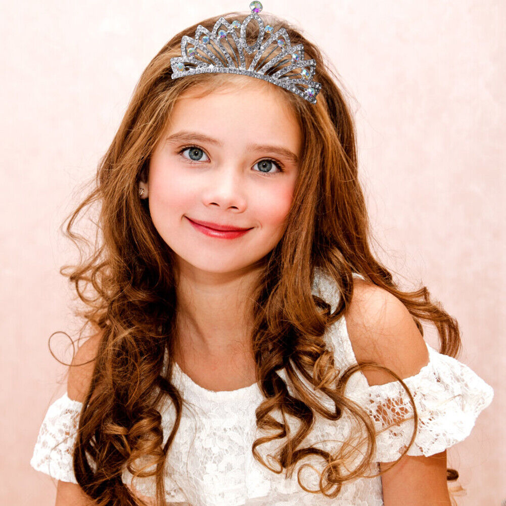Baby Girl Princess Crown Headband Crystal Headdress Tiara Wedding Headwear