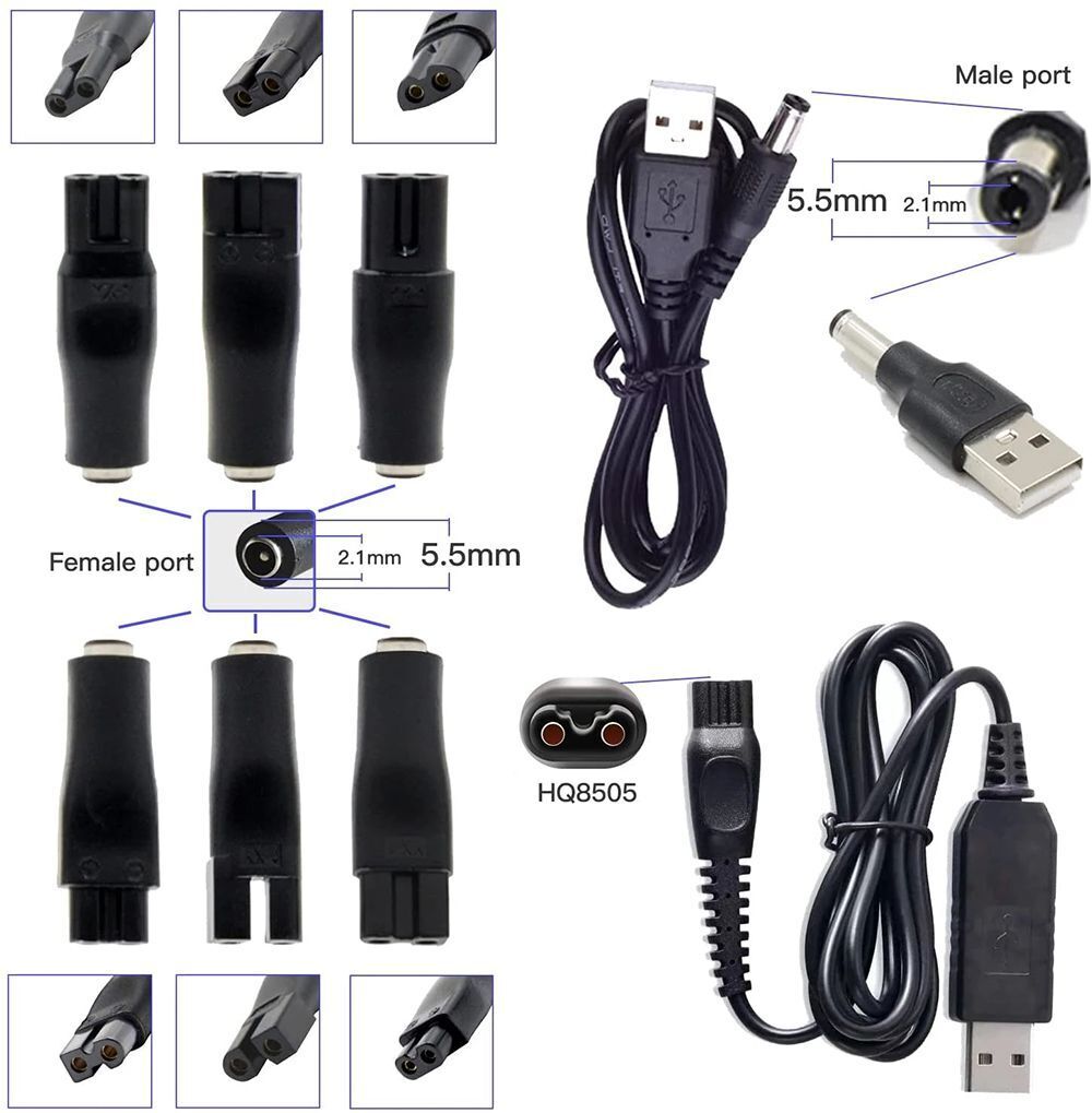 Charger DC Connector Charging Heads Razor Charger Power Cord Charger Convetor