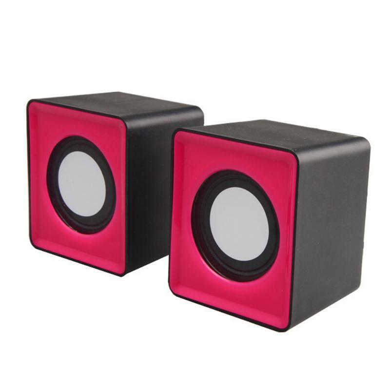 Wired Mini Speakers USB 2.0 for Laptop PC MP3 Multimedia Speaker Random Color