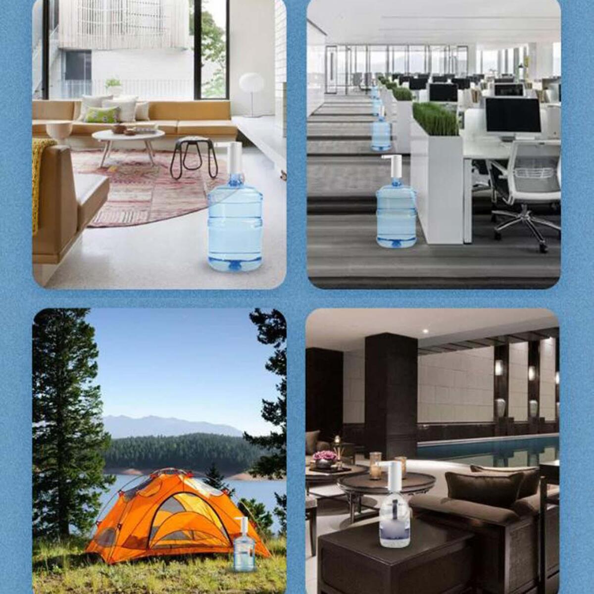 Water Dispenser Pump USB Charging Automatic Drinking Water Pump for Camping