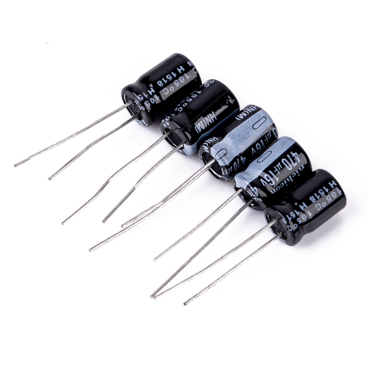 60pcs New 12 Values 1uF ~ 470uF Electrolytic Capacitor Radial Assortment Kit
