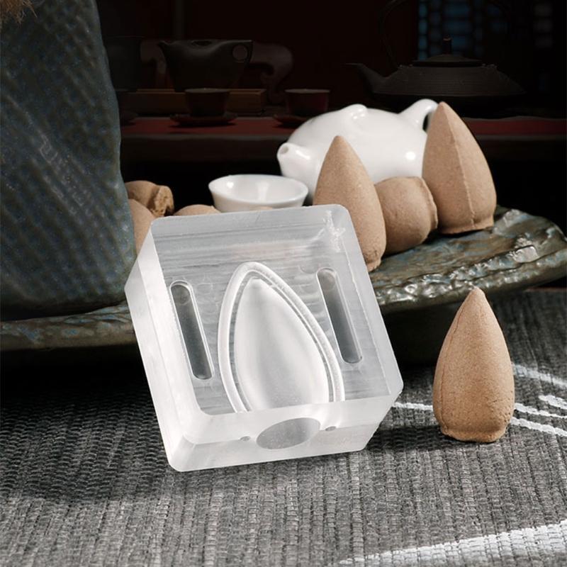 Incense Cone Making Mold Acrylic Transparent Tower Incense Mould DIY Making Tool