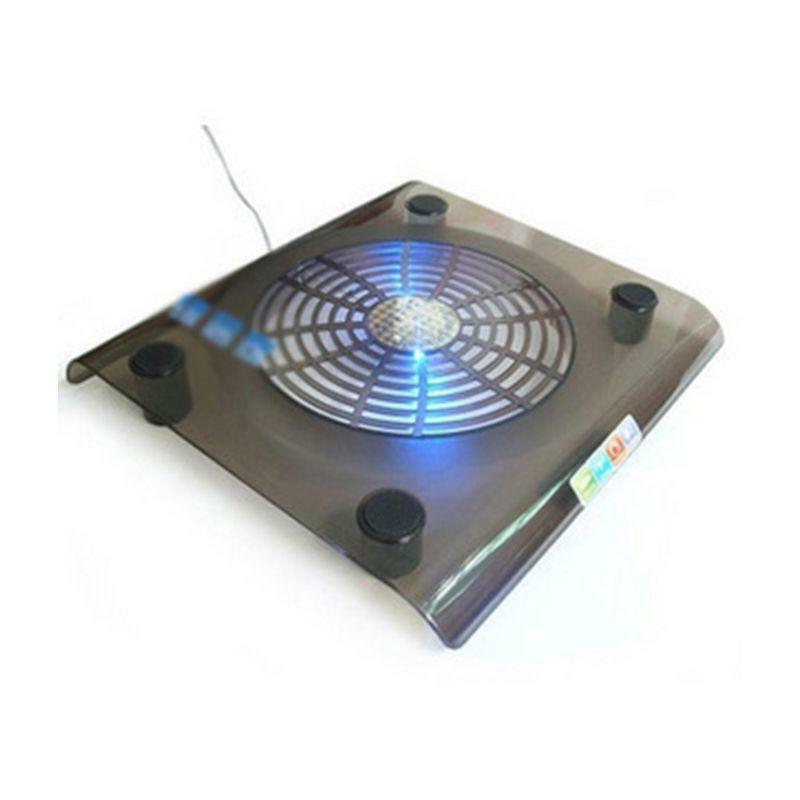 Laptop Cooler USB Cooling Big Fan LED Light Cooler Pad Stand for 15" PC Notebook