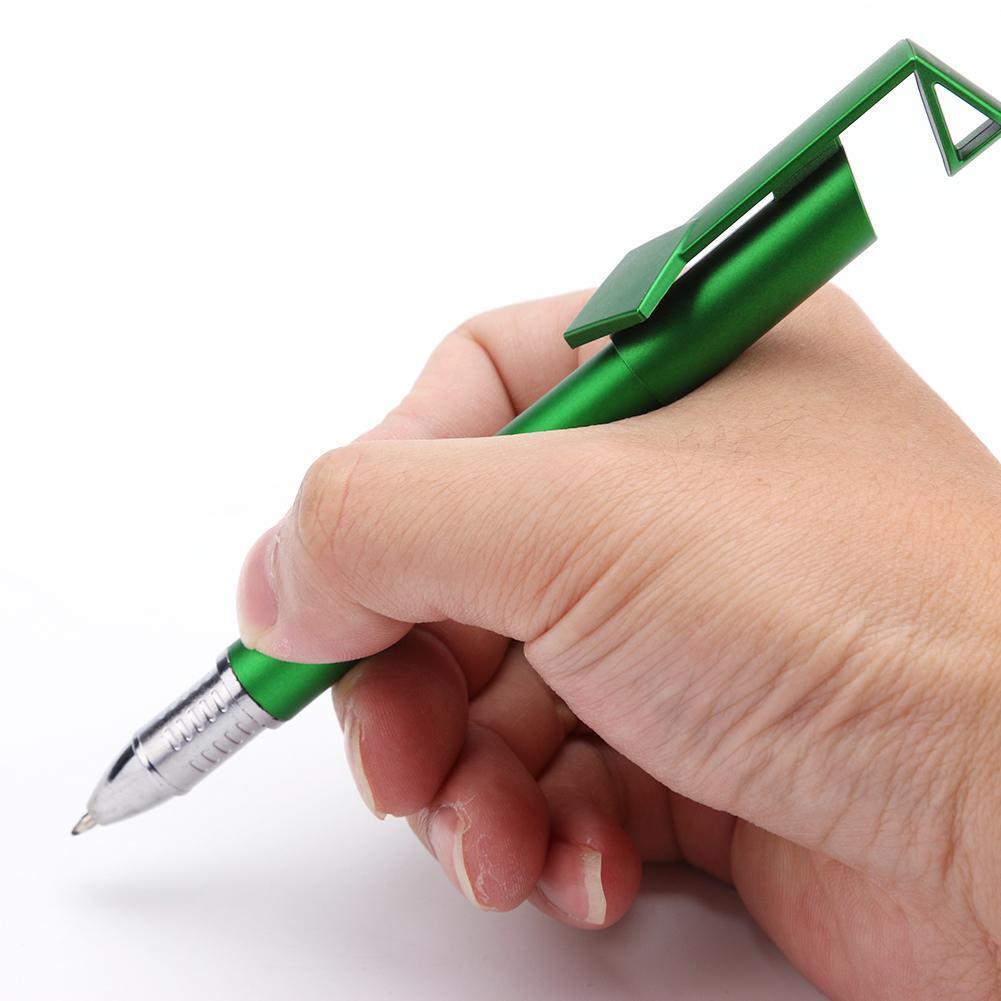 Phone Holder Pens Carbon Ballpoint Pencils Office School Stationery (Green)