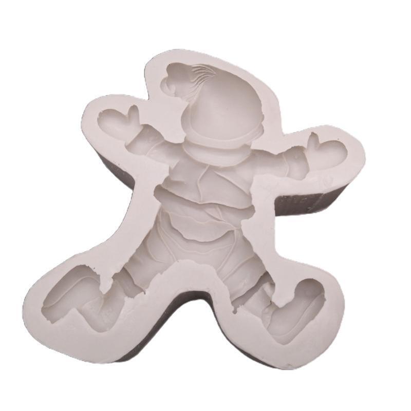 Christmas Santa Cookie Mould Silicone Mold Fondant Cake Decorating Bakeware Tool