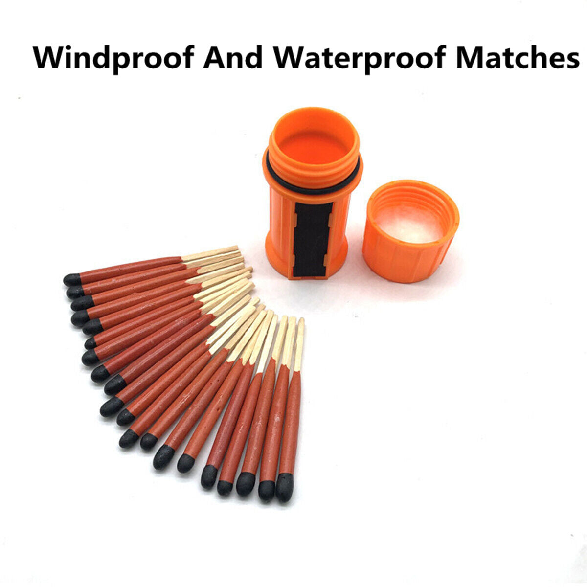Windproof Waterproof Storm Matches Set Hiking Camping Festivals Survival 75MM