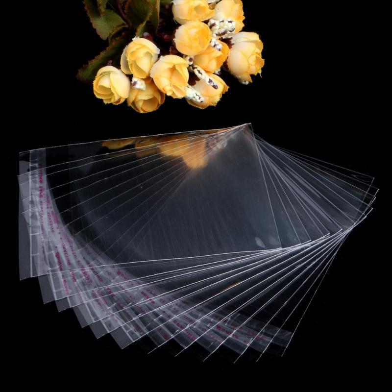 100x Self Adhesive Sealing OPP Bags Great for Soap Candle Gift Wrapping Pouch