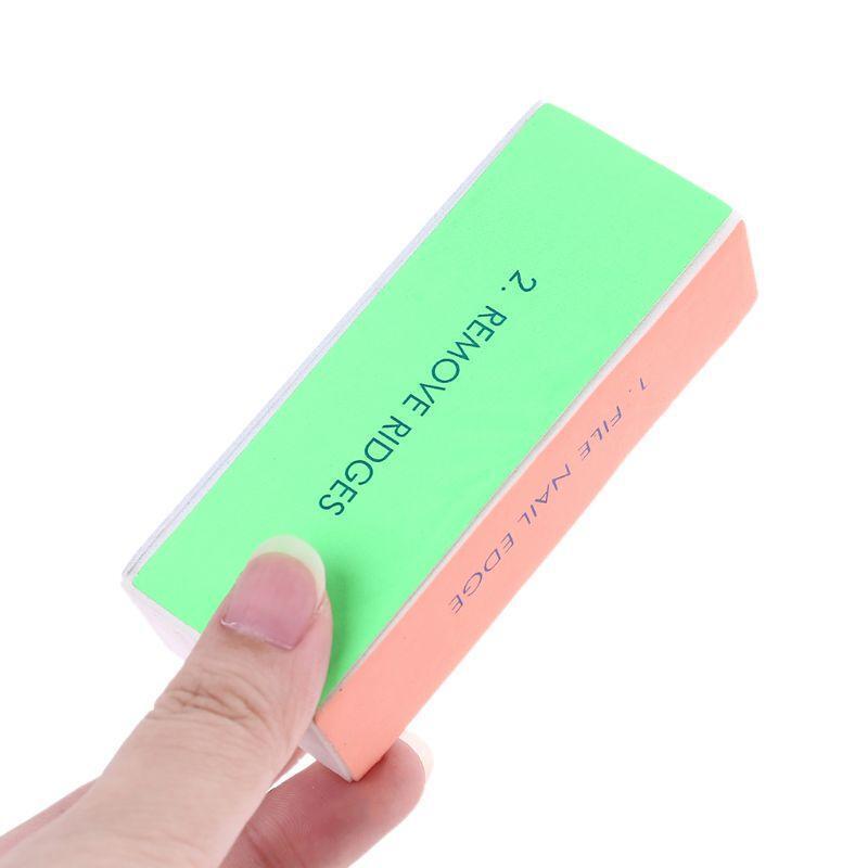1Pc Nail Art Manicure 4 Way Shiner Buffer Buffing Block Sanding File