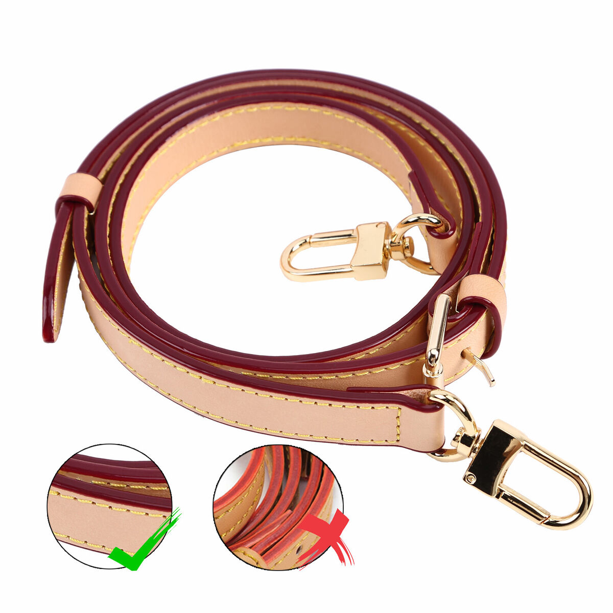 Bag Shoulder Straps Replacement Leather Belt for Messenger Purse Handbag